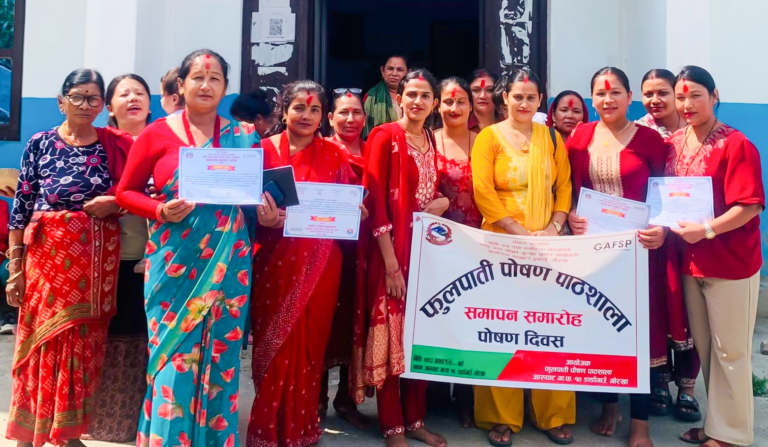 आरुघाट गाउँपालिका–१० मा फूलपाती पोषण पाठशाला सम्पन्न